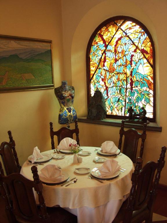 Restaurace v ubytování Posada Coatepec