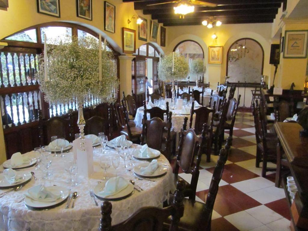 Restaurace v ubytování Posada Coatepec