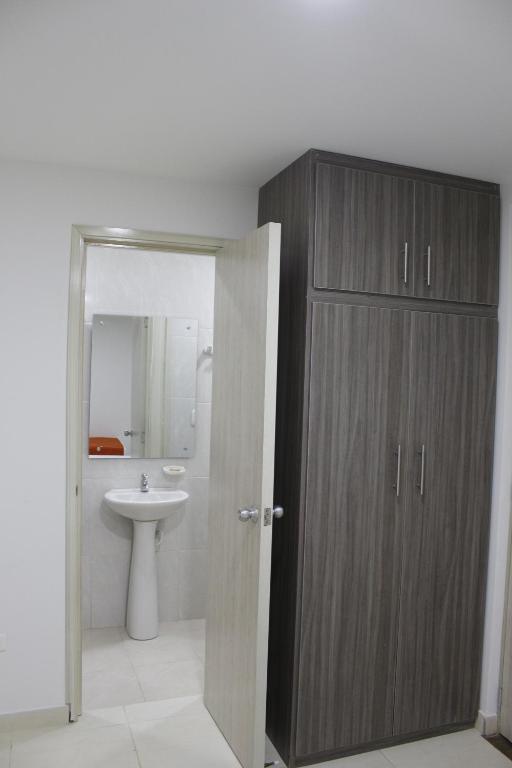 Koupelna v ubytování Hotel Pereira 421