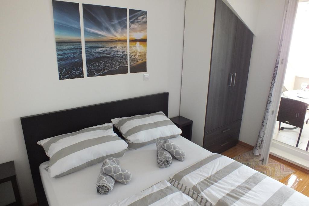 Postel nebo postele na pokoji v ubytování Apartment Silvija