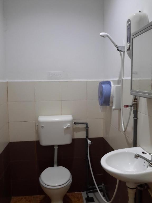 Koupelna v ubytování Rasa Motel