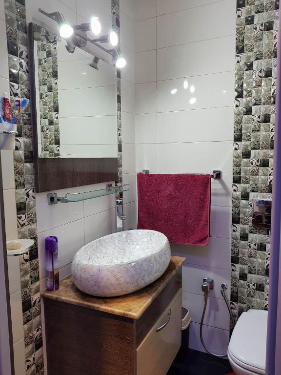 Koupelna v ubytování APPARTEMENT "DINA" Kélibia