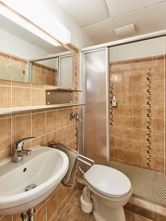 Koupelna v ubytování Hotel Imperial