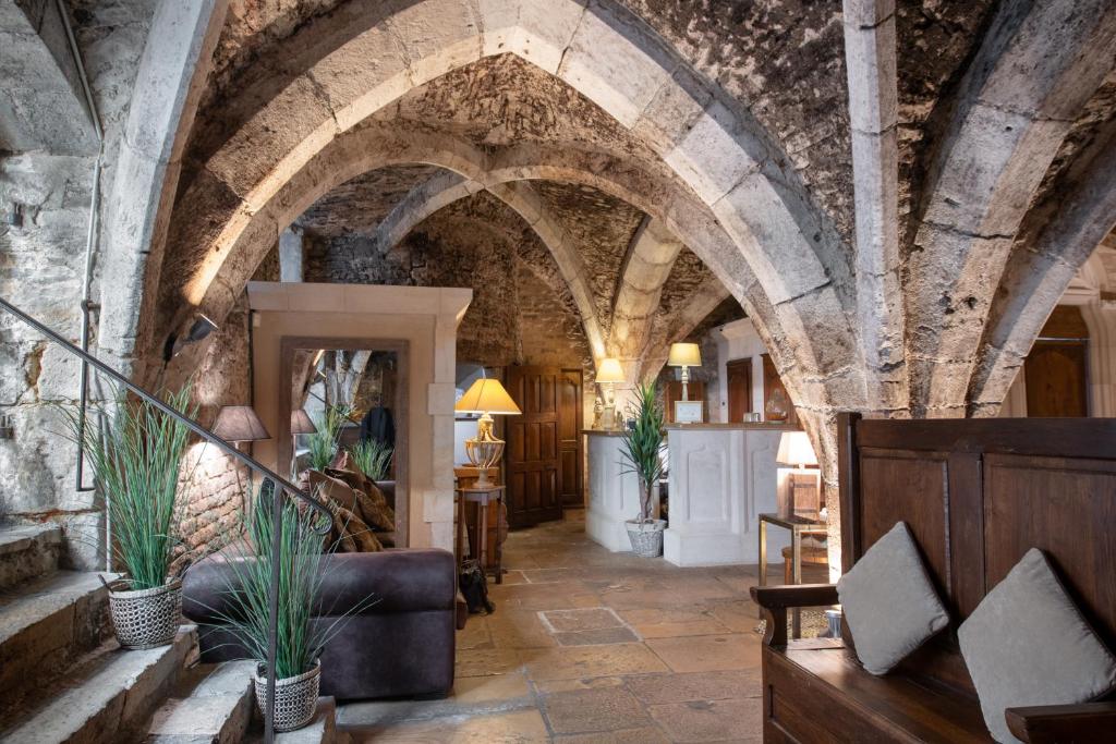 Posezení v ubytování Abbaye de Maizières