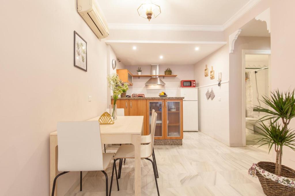 Kuchnia lub aneks kuchenny w obiekcie Elegante apartamento en el corazon de Sevilla.
