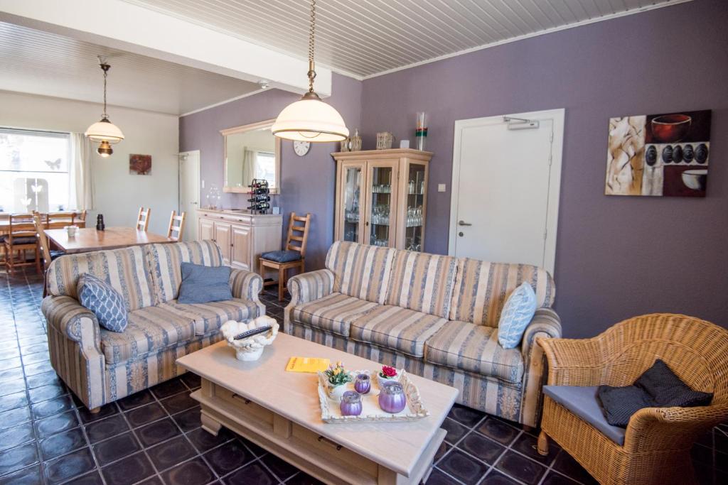 Posezení v ubytování B&B De Kroonhoeve