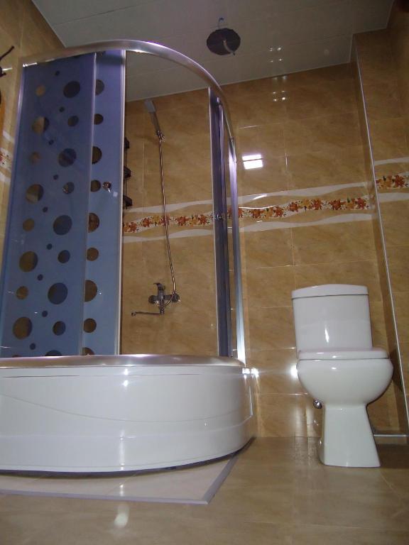 Koupelna v ubytování Hotel Nikala
