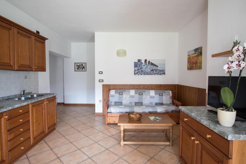 Kuchyň nebo kuchyňský kout v ubytování Agritur Comai