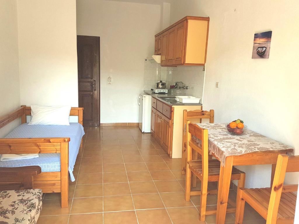 A kitchen or kitchenette at Alexandros Studios