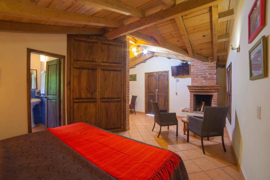 Posezení v ubytování Cabañas Suites Sergia Torres