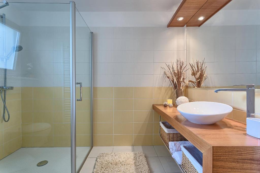 Koupelna v ubytování Apartments Vlasta
