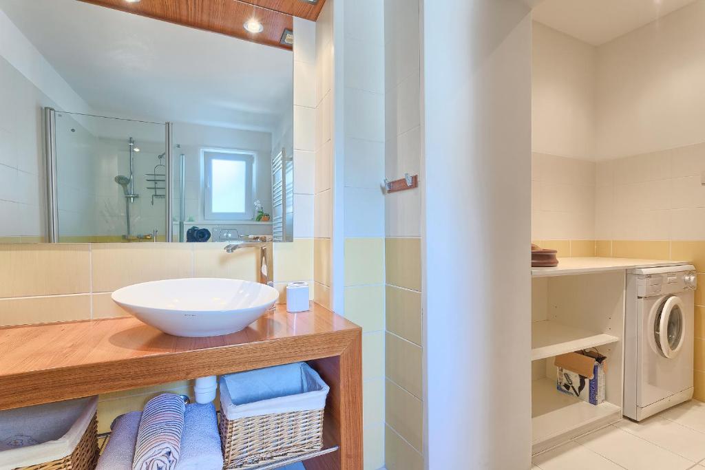 Koupelna v ubytování Apartments Vlasta