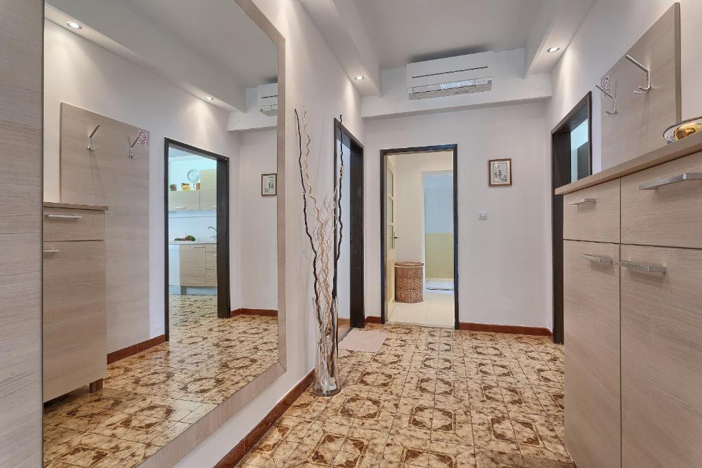Kuchyň nebo kuchyňský kout v ubytování Apartments Vlasta