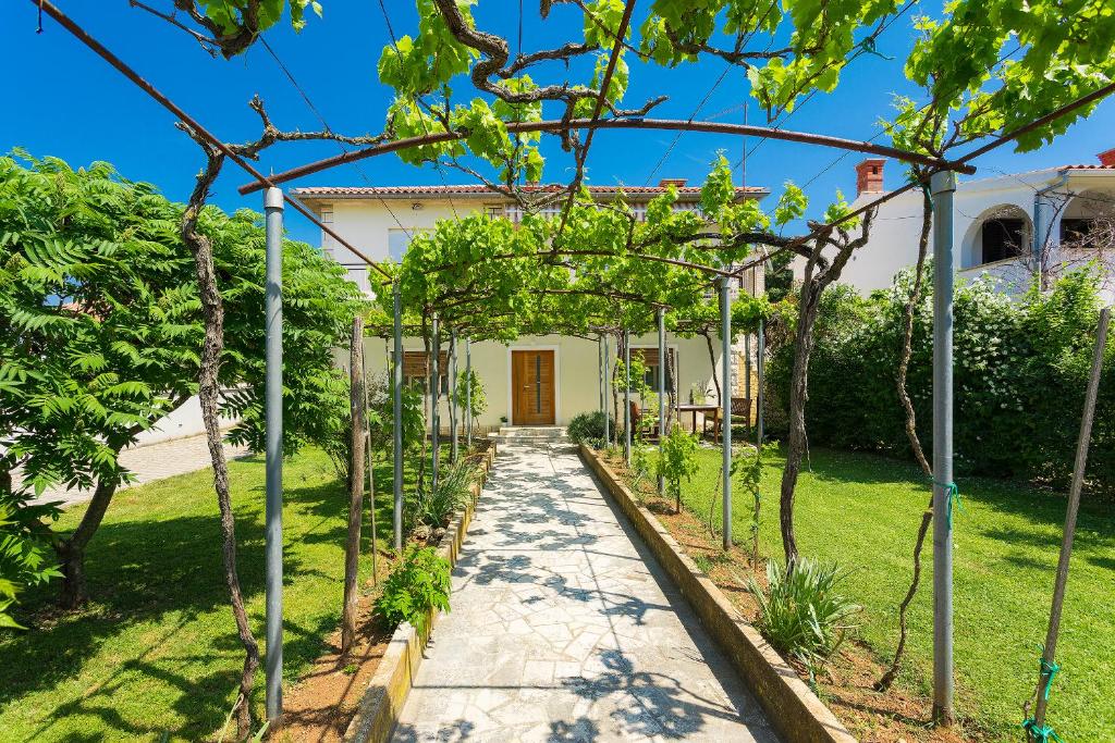 Zahrada ubytování Apartments Vlasta