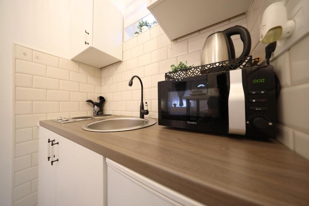 Kuchyňa alebo kuchynka v ubytovaní Studio apartman Sendy