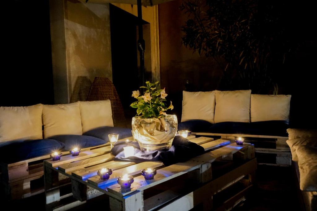Posezení v ubytování Albergo Ristorante Saverino
