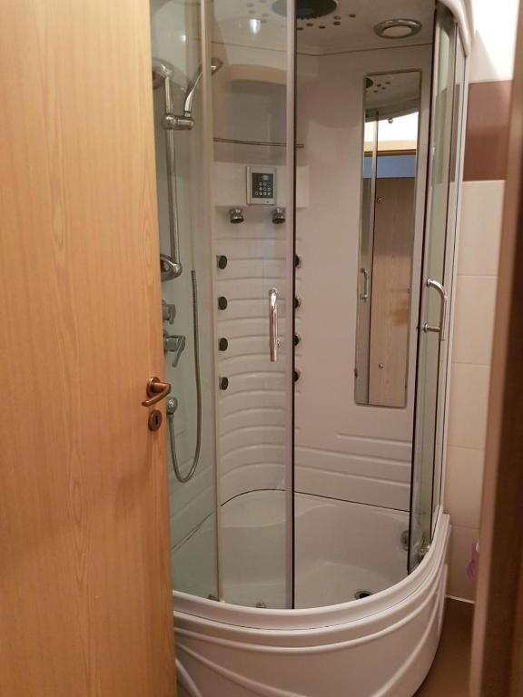 Koupelna v ubytování Hotel Floare de Colt
