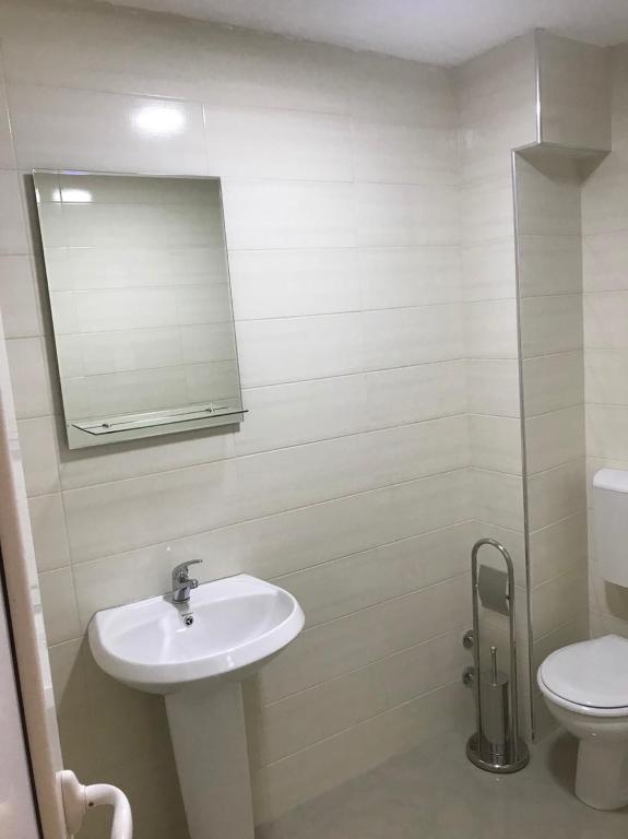 Koupelna v ubytování Vip Apartmani Canj