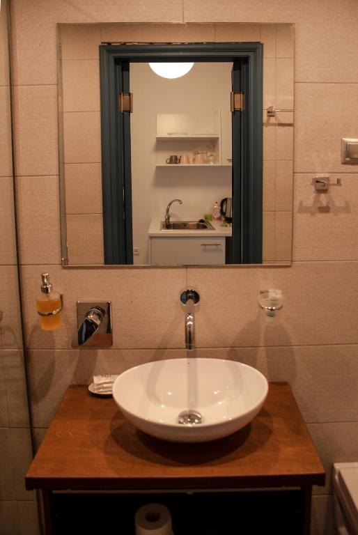 Koupelna v ubytování Meltemi Studios