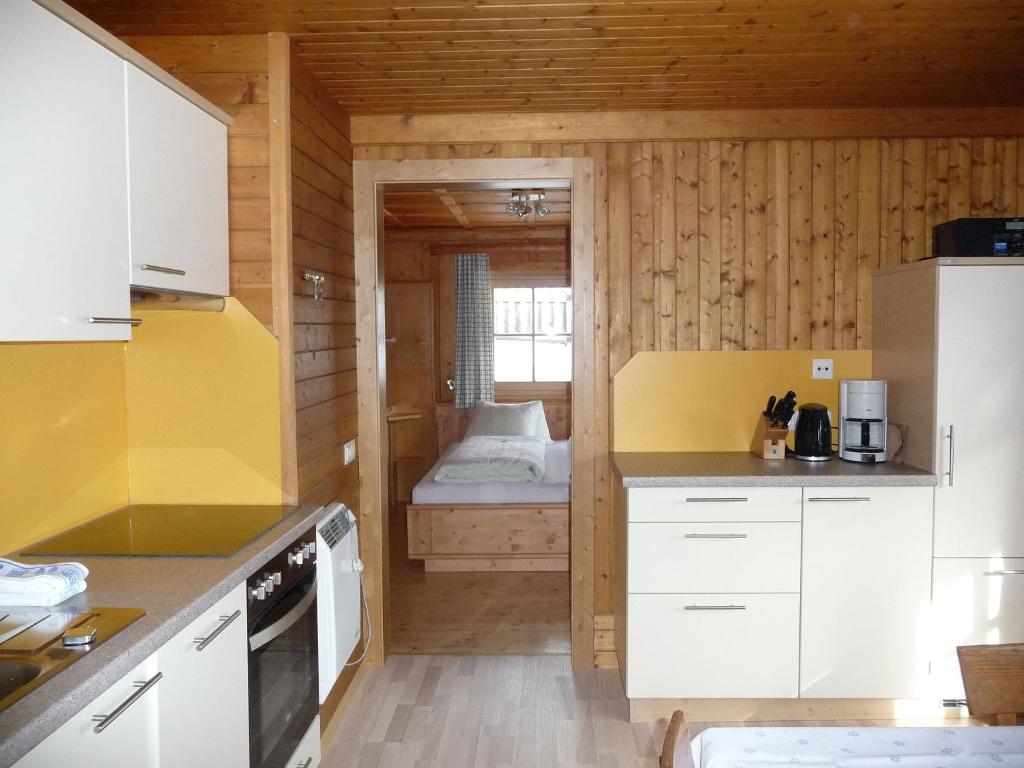 Kuchyň nebo kuchyňský kout v ubytování Elsenhof