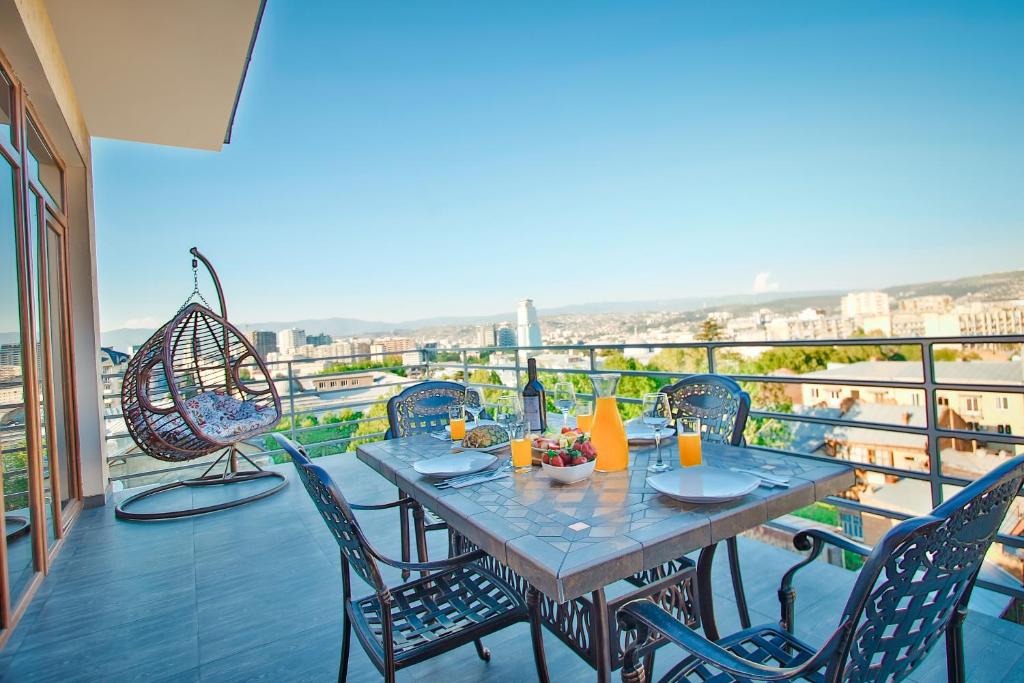 Balkón nebo terasa v ubytování Hotel Orion Tbilisi