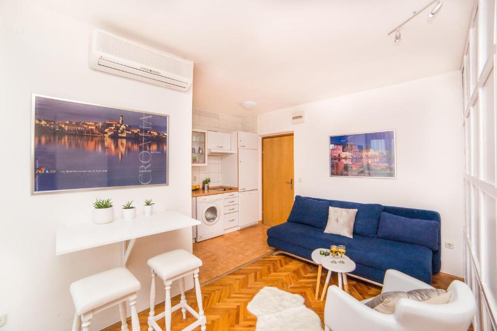 Kuchyň nebo kuchyňský kout v ubytování MarIvan Centar&Beach
