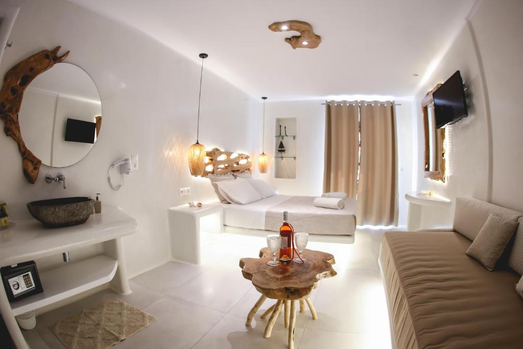 Posezení v ubytování Villa Elina suites and more