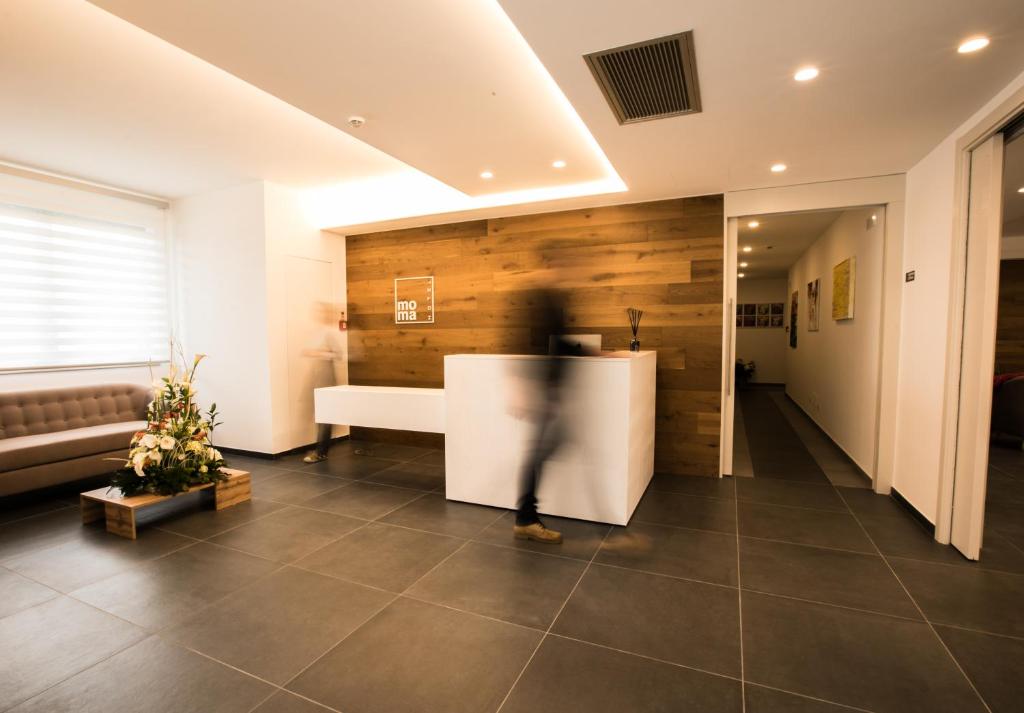 Vstupní hala nebo recepce v ubytování Moma Hotel Wellness & Spa