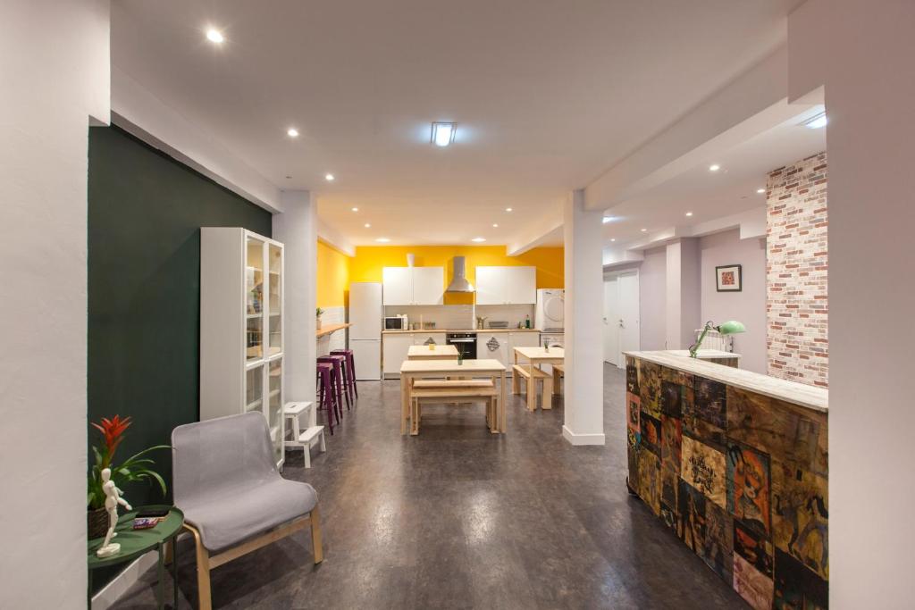 Kuchyň nebo kuchyňský kout v ubytování Balea Hostel