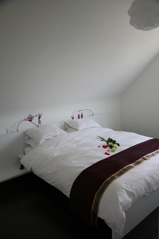 Postel nebo postele na pokoji v ubytování B&B Kanegem Onverbloemd