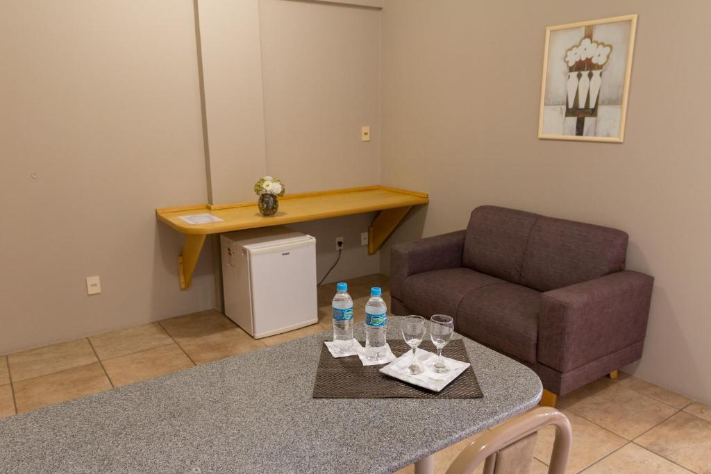 Posezení v ubytování Maria Quitéria Hotel & Flat