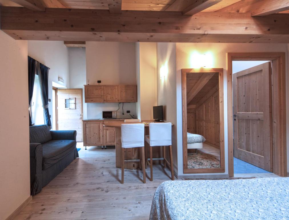 A bed or beds in a room at Agriturismo L'Eco