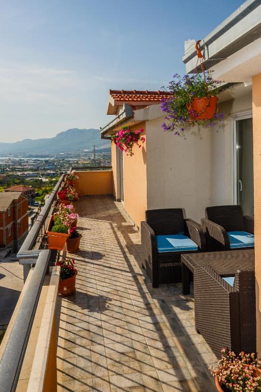 Balkón alebo terasa v ubytovaní Apartments Selak