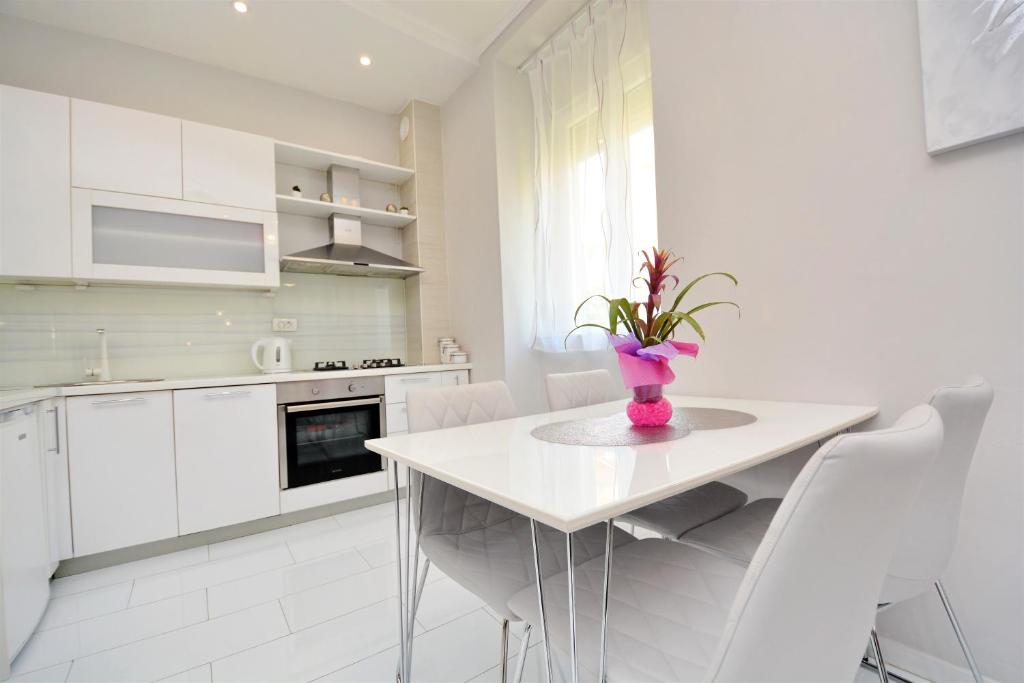 Kuchyňa alebo kuchynka v ubytovaní Apartment Populare