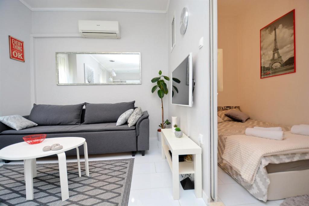 Posteľ alebo postele v izbe v ubytovaní Apartment Populare