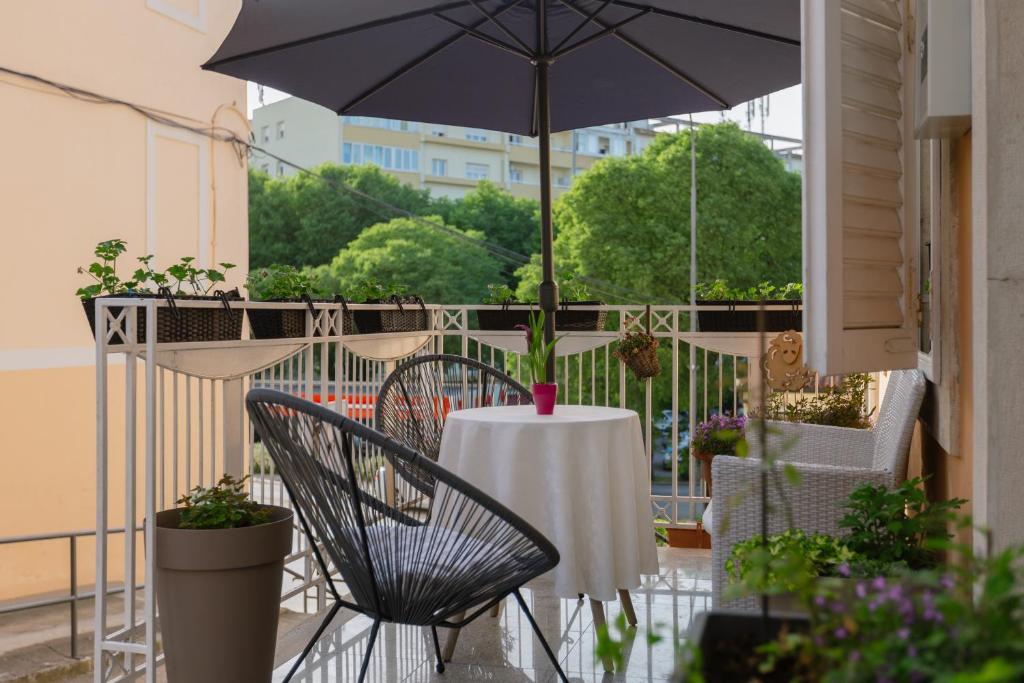 Balkón nebo terasa v ubytování Hotel Scaletta