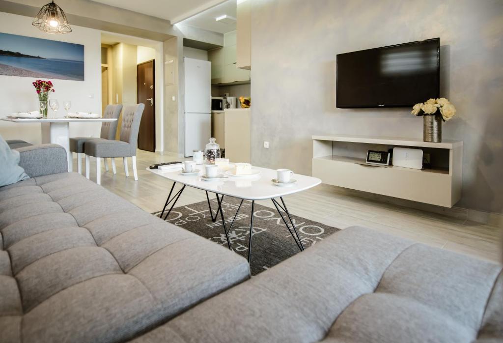 TV a/nebo společenská místnost v ubytování Apartment Lulu