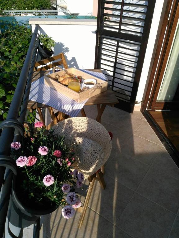Balkon lub taras w obiekcie Apartment Bozac