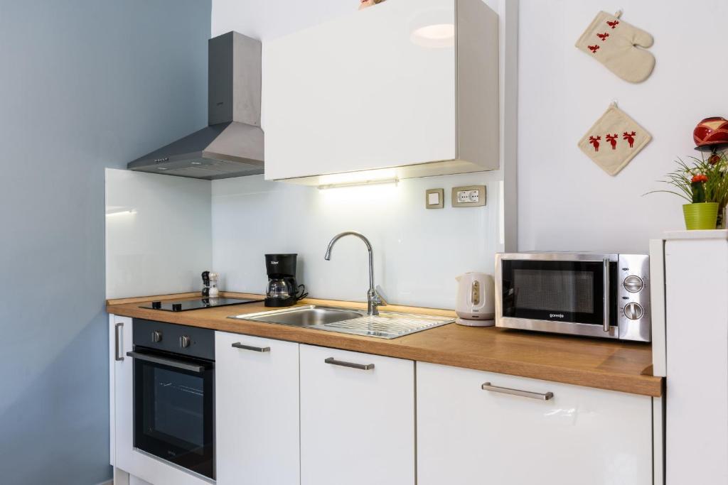 Kuchyňa alebo kuchynka v ubytovaní Apartmani Marko i Ana