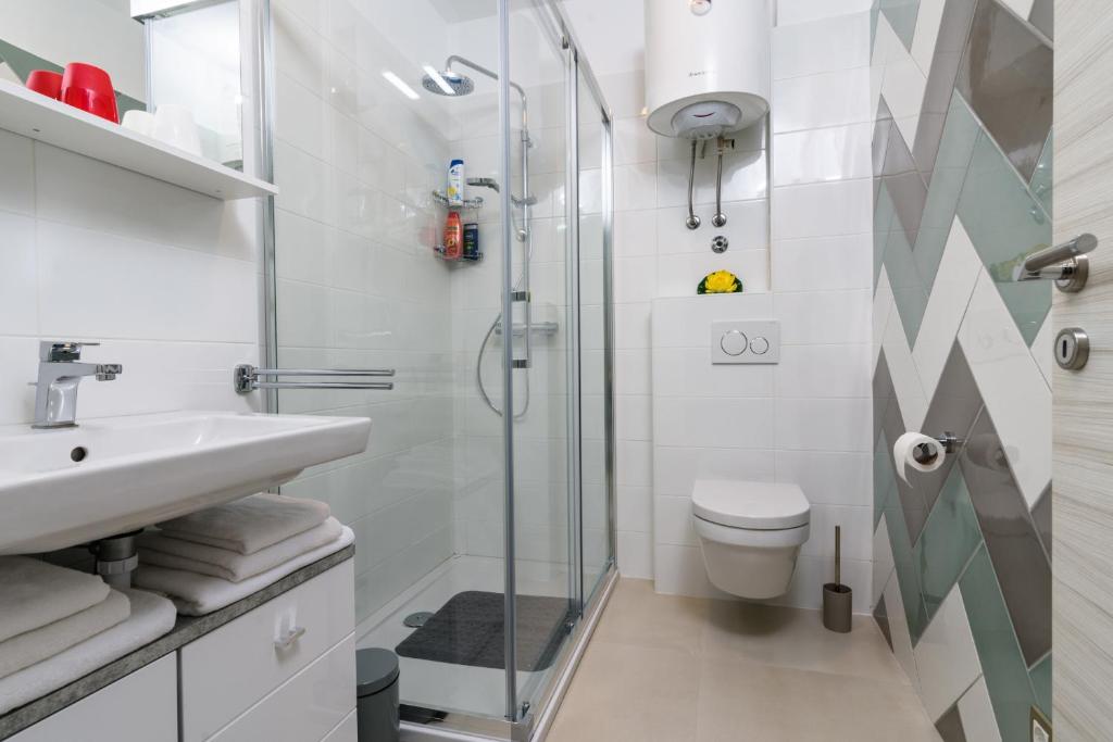 Kúpeľňa v ubytovaní Apartmani Marko i Ana