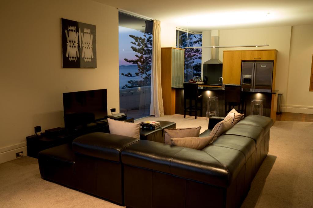 Kuchyň nebo kuchyňský kout v ubytování The Dome Boutique Apartments