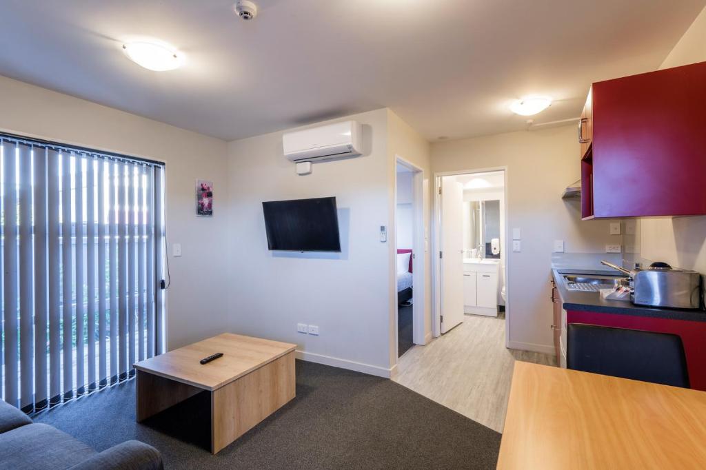 Kuchyň nebo kuchyňský kout v ubytování C-Motel