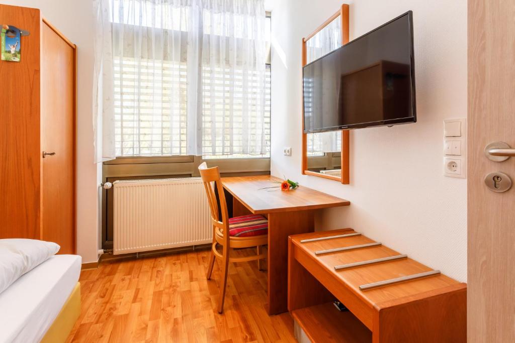 TV a/nebo společenská místnost v ubytování Hotel Spitzenpfeil