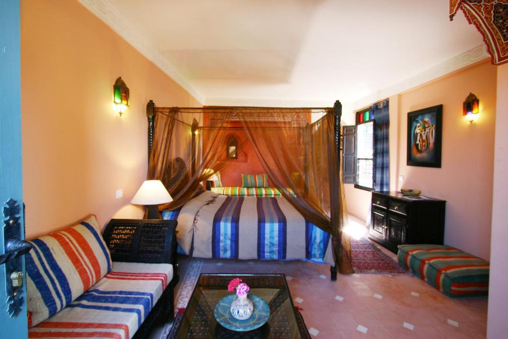 Letto o letti in una camera di Riad Jnane Mogador