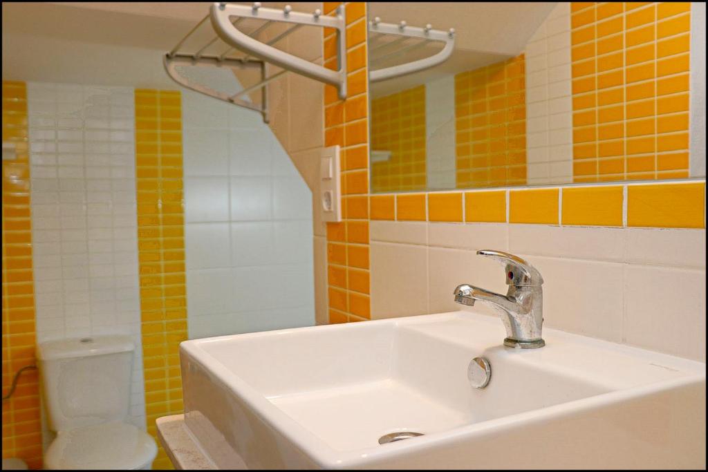 Koupelna v ubytování Apartamento Baluarte III