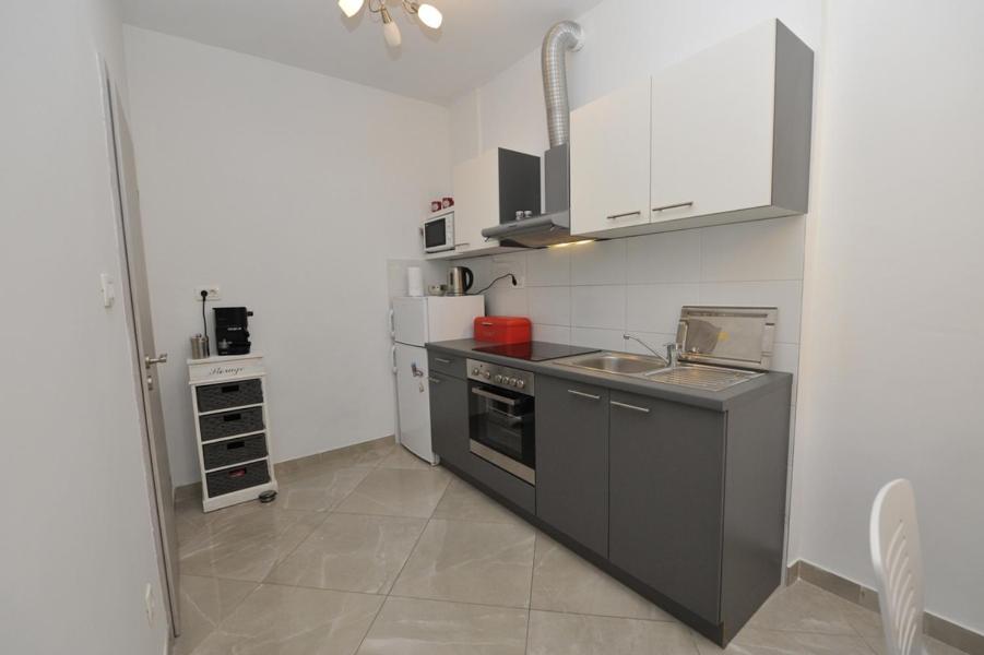 Kuchyňa alebo kuchynka v ubytovaní Apartman Mirakul