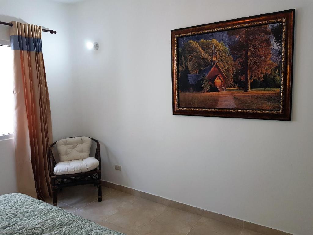 Posezení v ubytování Luxury apartment with ocean view at the beach