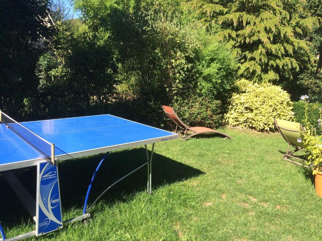 Stoln&iacute; tenis v ubytov&aacute;n&iacute; Camping jardin La Vie en Vert en Ari&egrave;ge nebo okol&iacute;