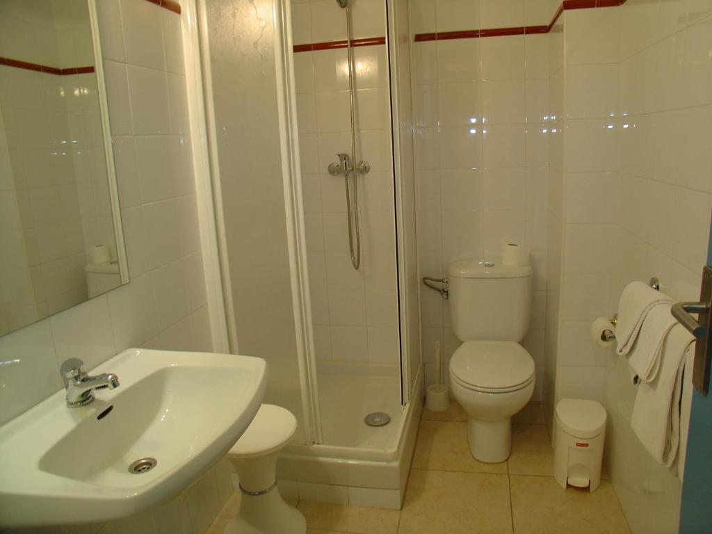Koupelna v ubytování Hostal Adarnius