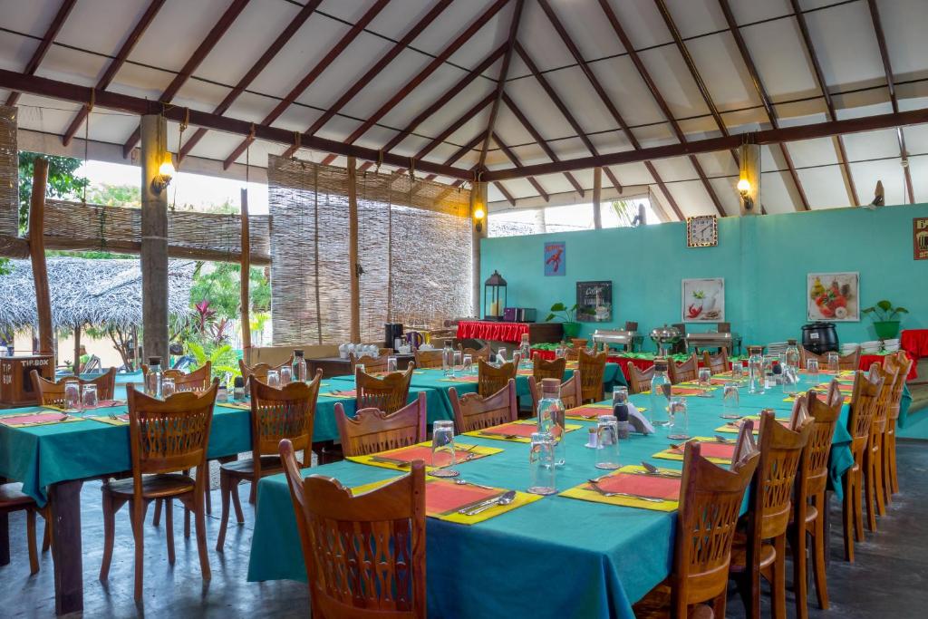Restaurace v ubytování De Silva Wind Resort Kalpitiya - Kitesurfing School Sri Lanka